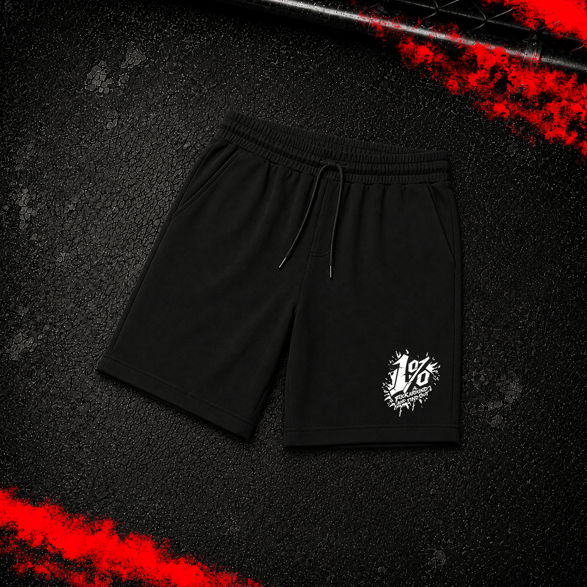 Criminal Streetwear | FUCK AROUND AND FIND OUT | Shorts | Black