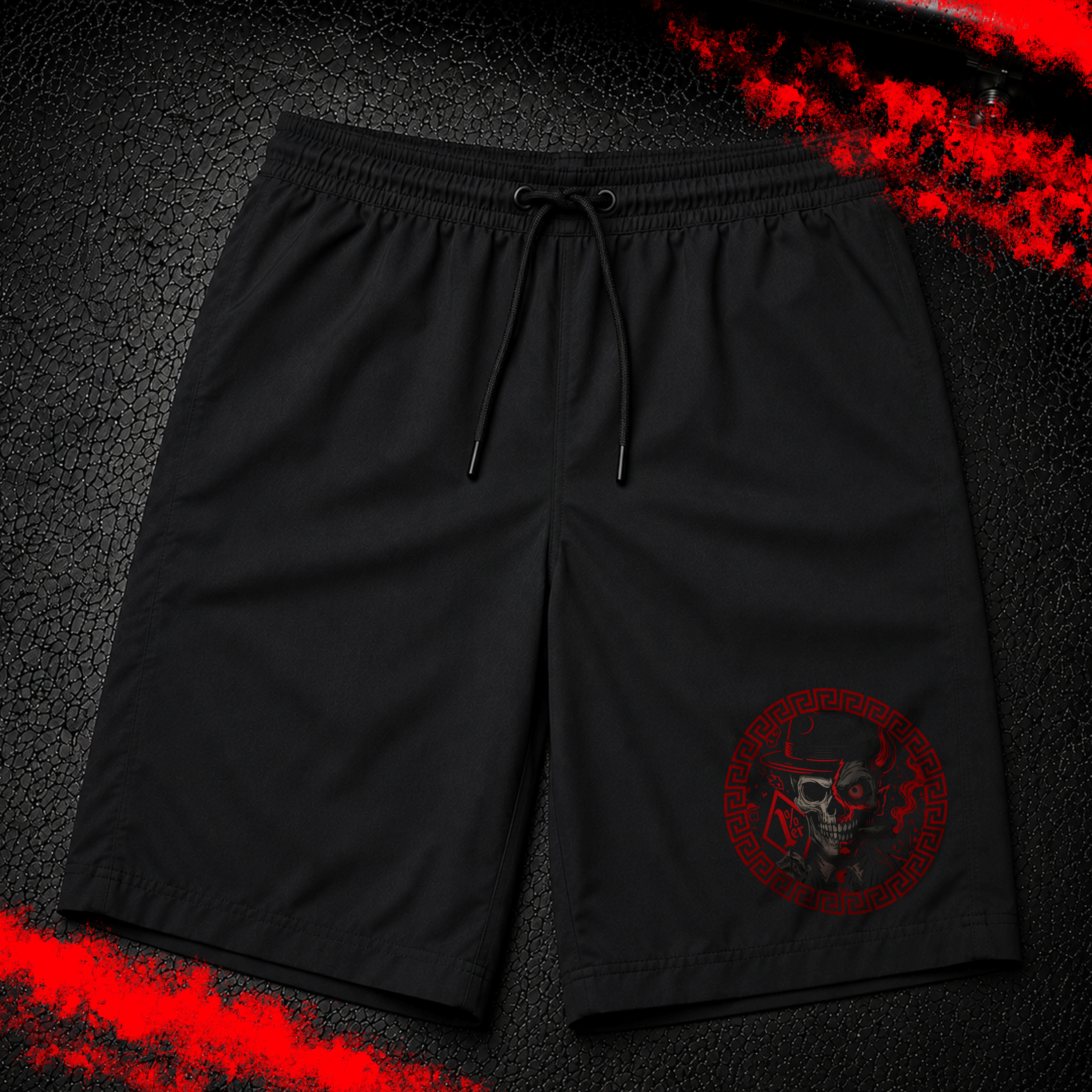 Criminal Streetwear | VERSAC'RIM'E | Badehose | Schwarz