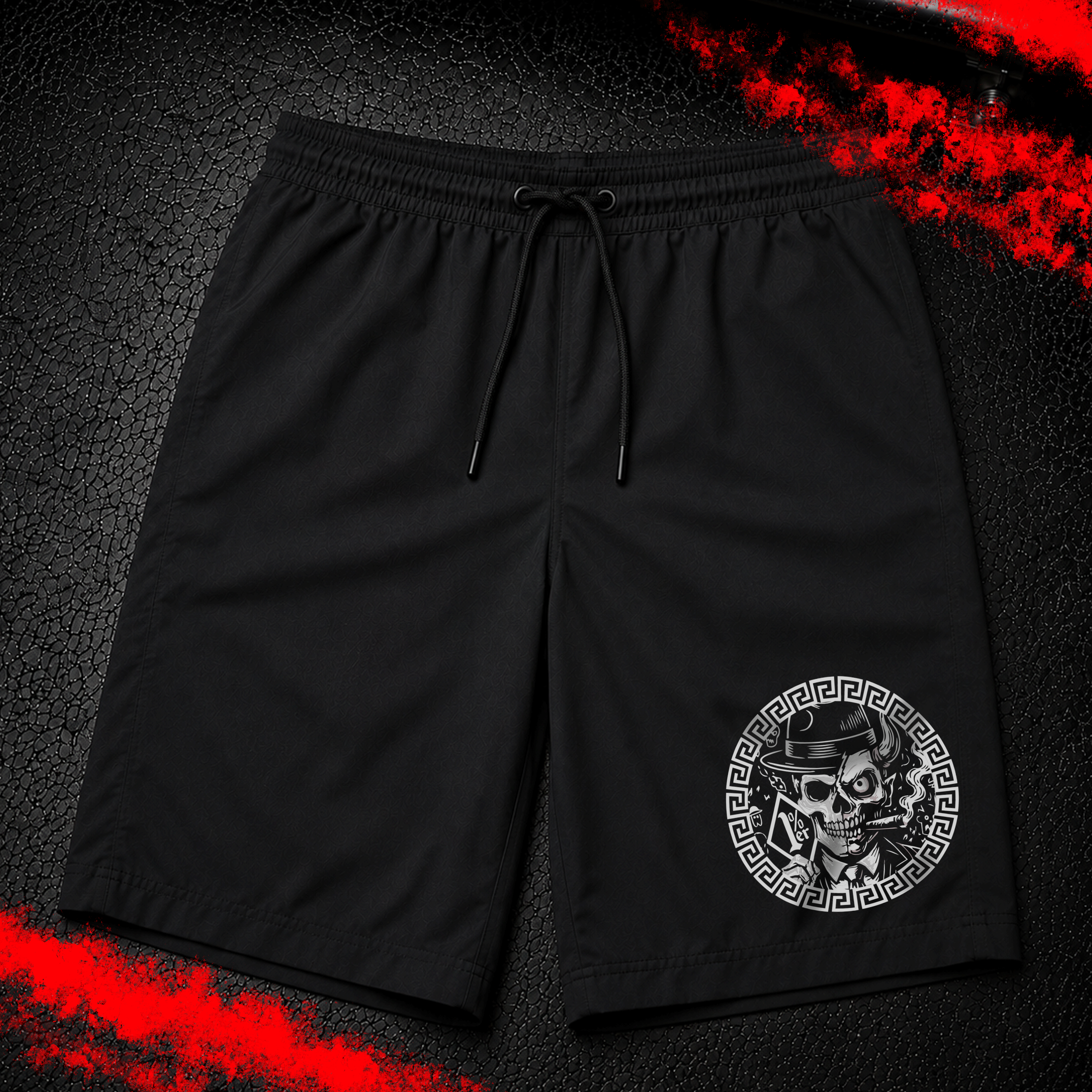 Criminal Streetwear | VERSAC'RIM'E | Badehose | Schwarz