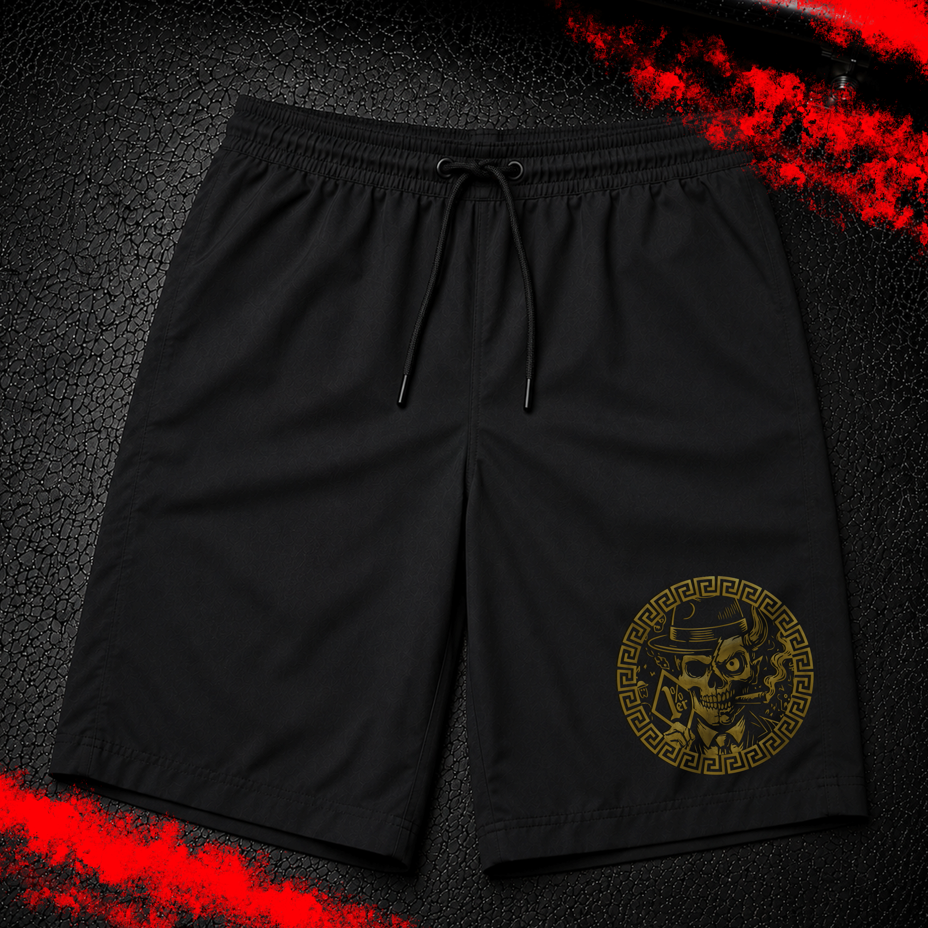 Criminal Streetwear | VERSAC'RIM'E | Badehose | Schwarz