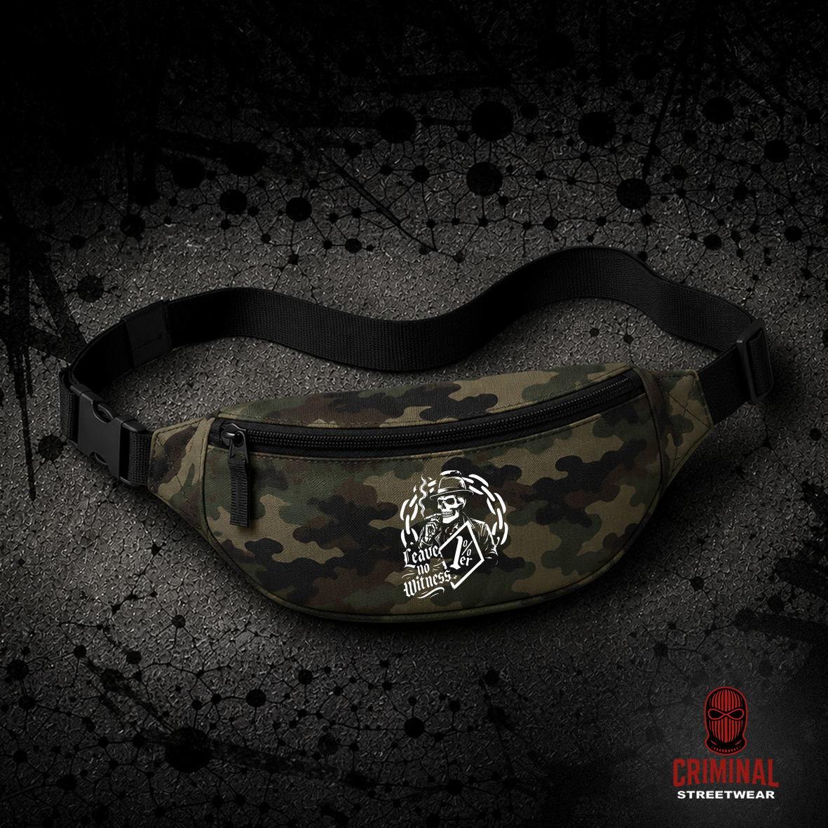 Criminal Streetwear | LEAVE NO WITNESS  Bauchtasche – Camo