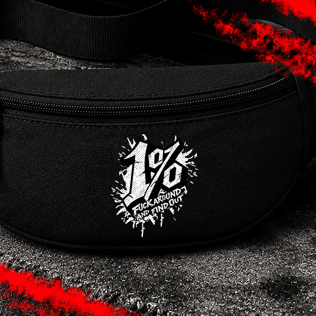Criminal Streetwear | FUCK AROUND AND FIND OUT | Bauchtasche | Black