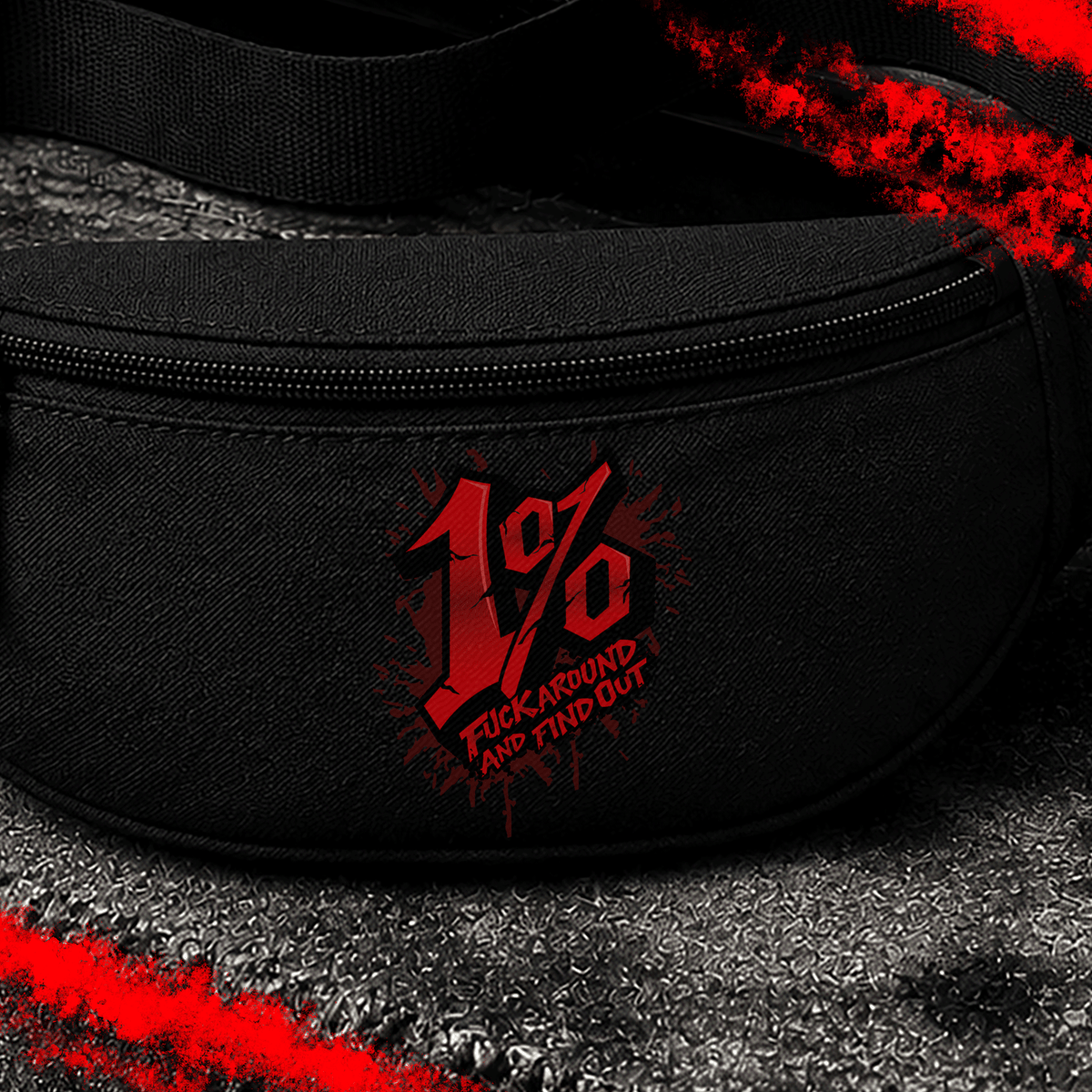 Criminal Streetwear | FUCK AROUND AND FIND OUT | Bauchtasche | Black