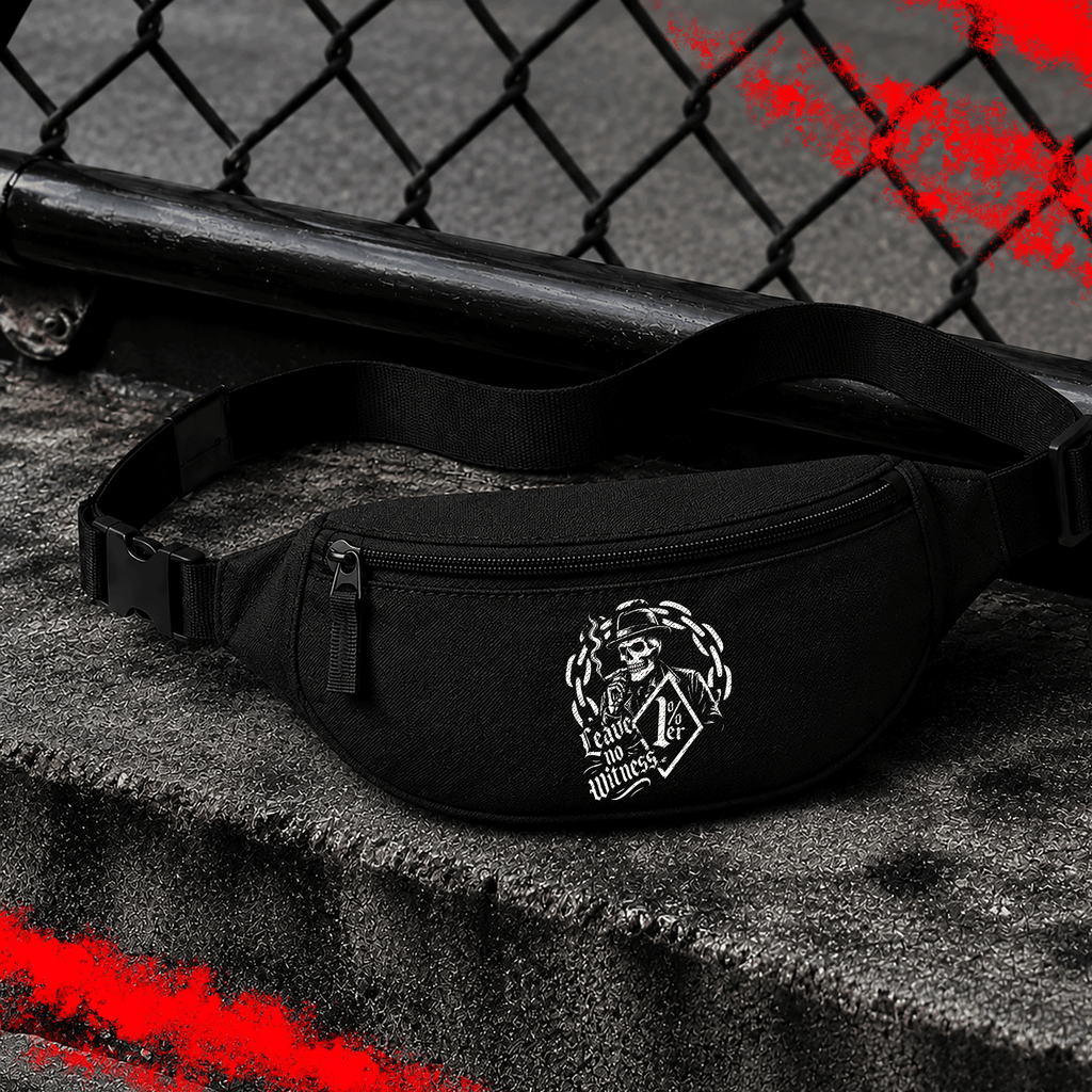 Criminal Streetwear | LEAVE NO WITNESS | Bauchtasche | Black