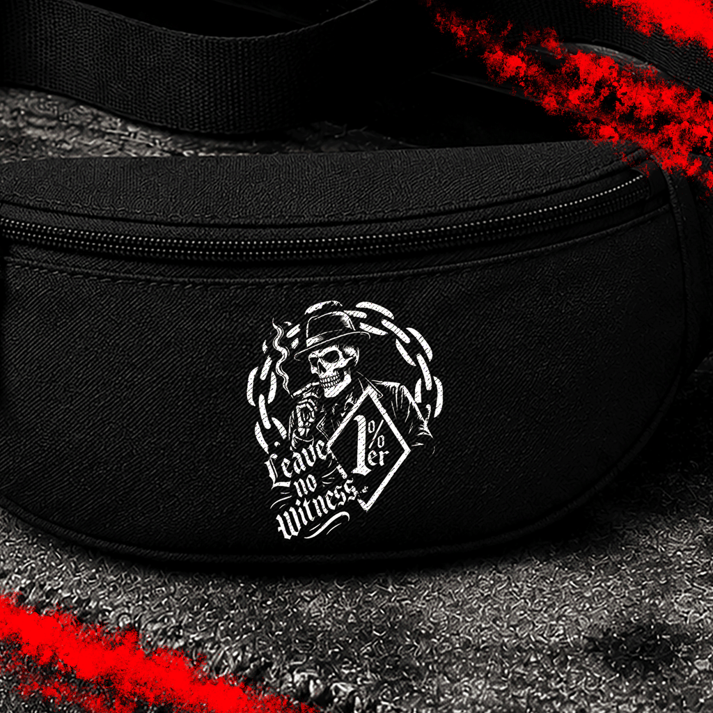 Criminal Streetwear | LEAVE NO WITNESS | Bauchtasche | Black