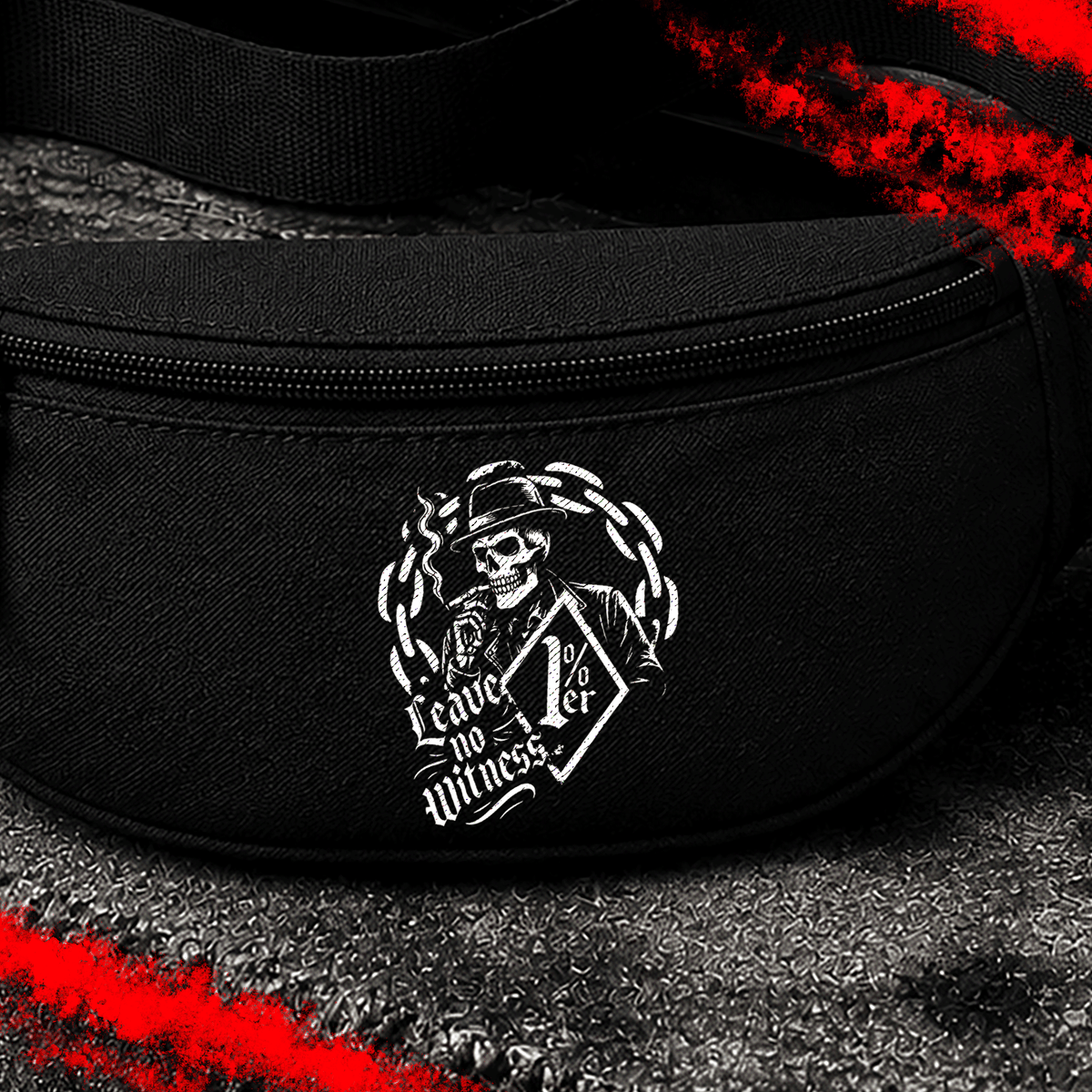 Criminal Streetwear | LEAVE NO WITNESS | Bauchtasche | Black
