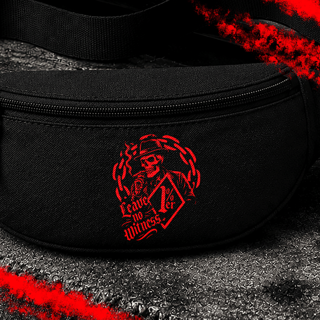 Criminal Streetwear | LEAVE NO WITNESS | Bauchtasche | Black