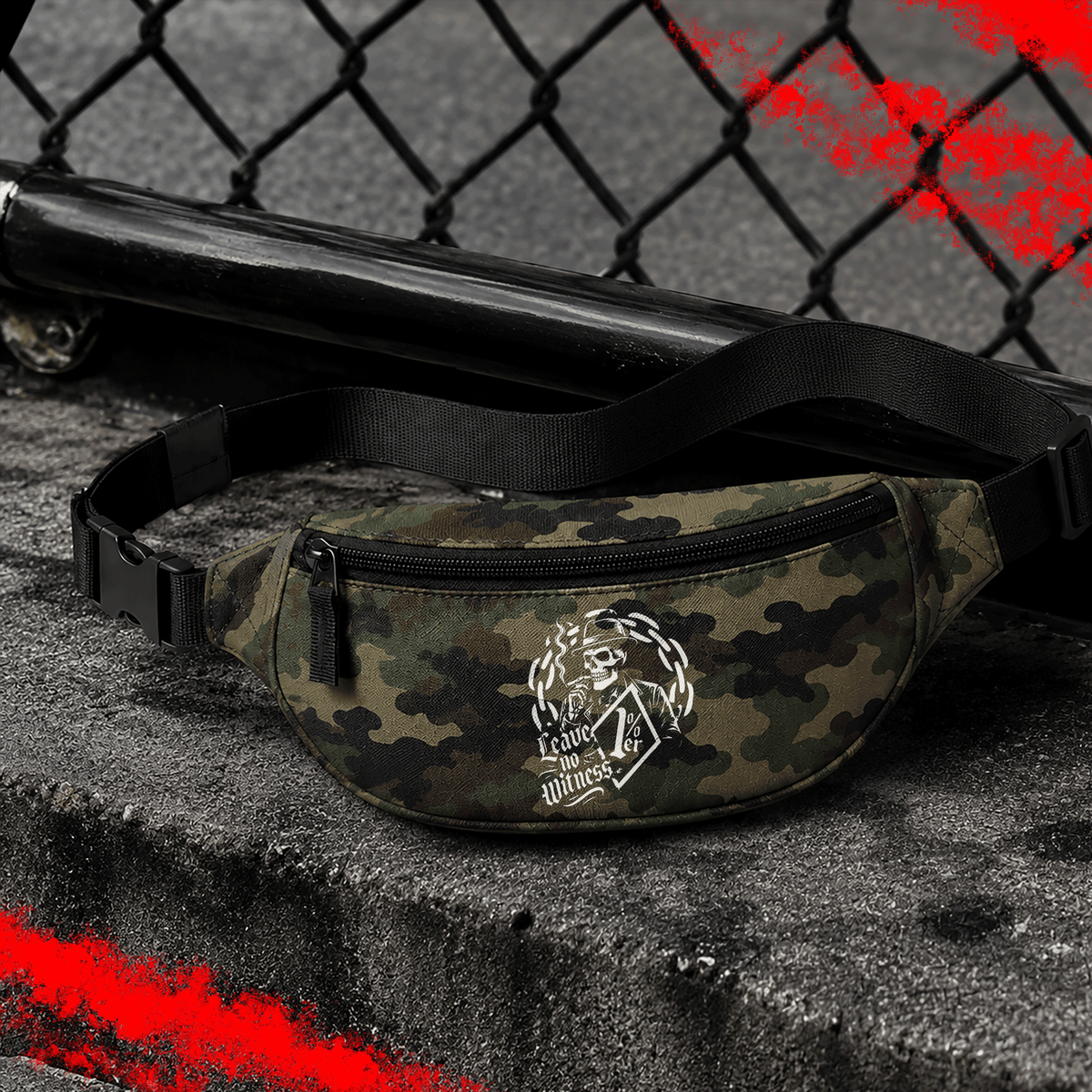 Criminal Streetwear | LEAVE NO WITNESS | Bauchtasche | Camo