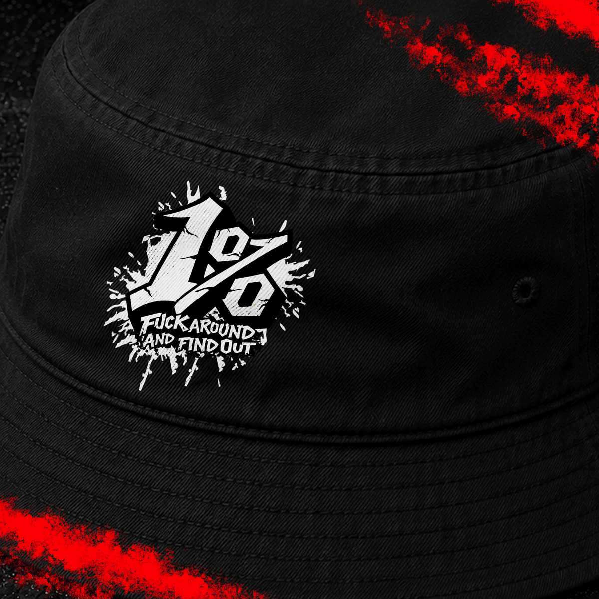 Criminal Streetwear | FUCK AROUND AND FIND OUT | Buckethat | Black