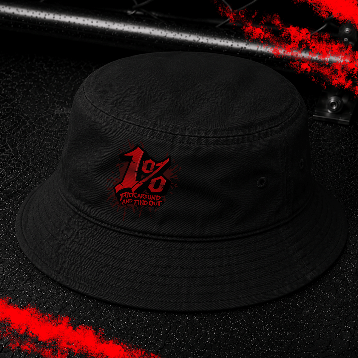 Criminal Streetwear | FUCK AROUND AND FIND OUT | Buckethat | Black