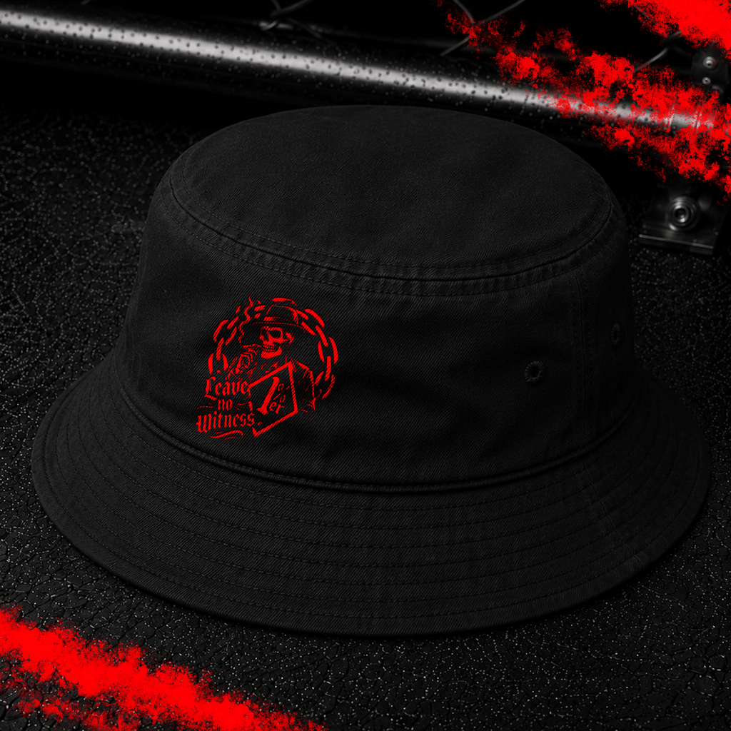 Criminal Streetwear | LEAVE NO WITNESS | Buckethat | Black