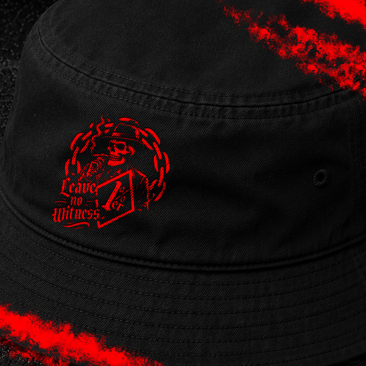 Criminal Streetwear | LEAVE NO WITNESS | Buckethat | Black