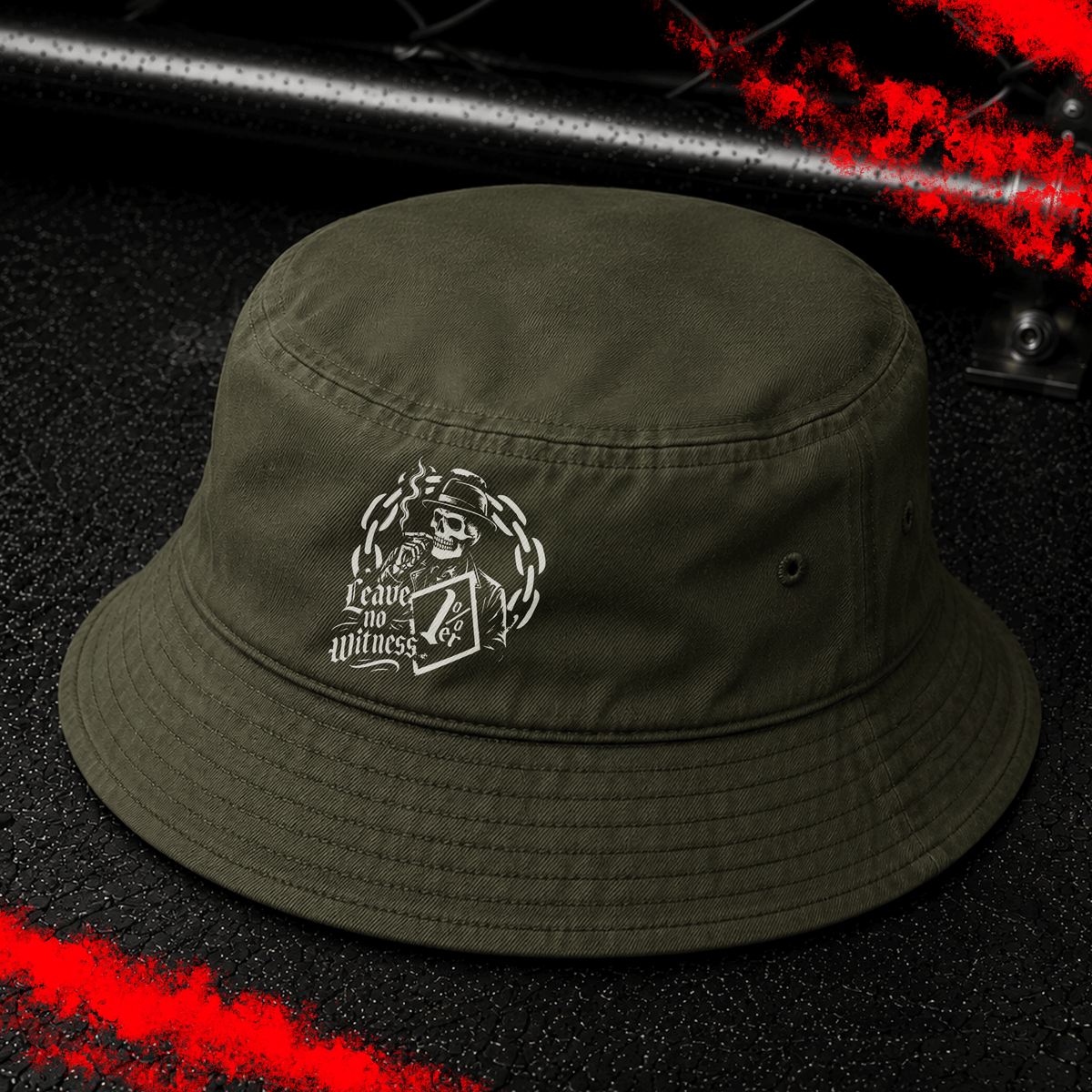 Criminal Streetwear | LEAVE NO WITNESS | Buckethat | Oliv