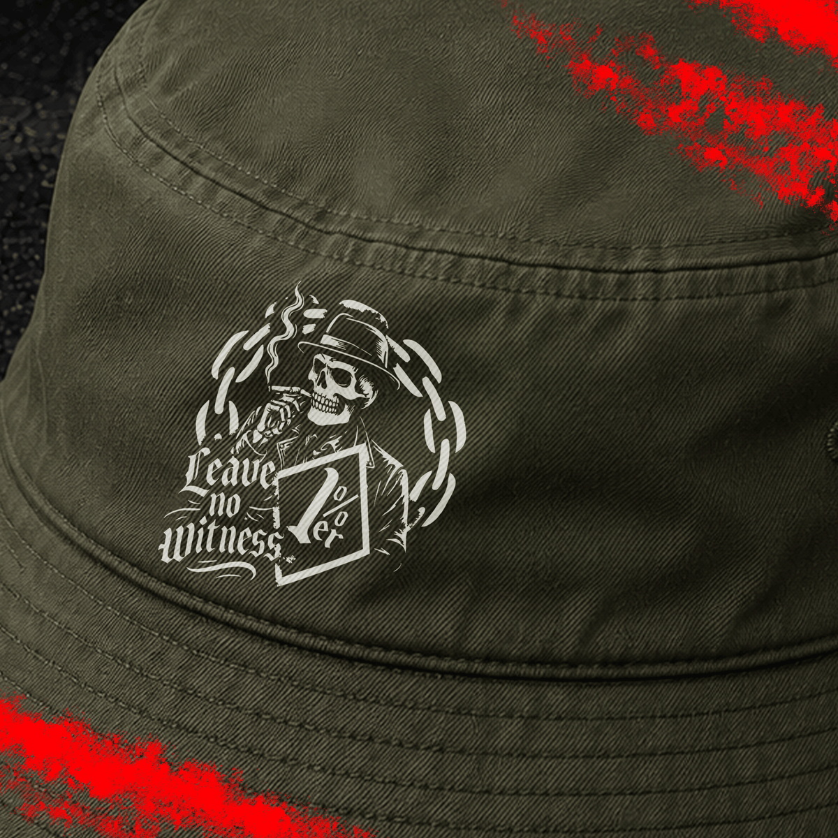 Criminal Streetwear | LEAVE NO WITNESS | Buckethat | Oliv