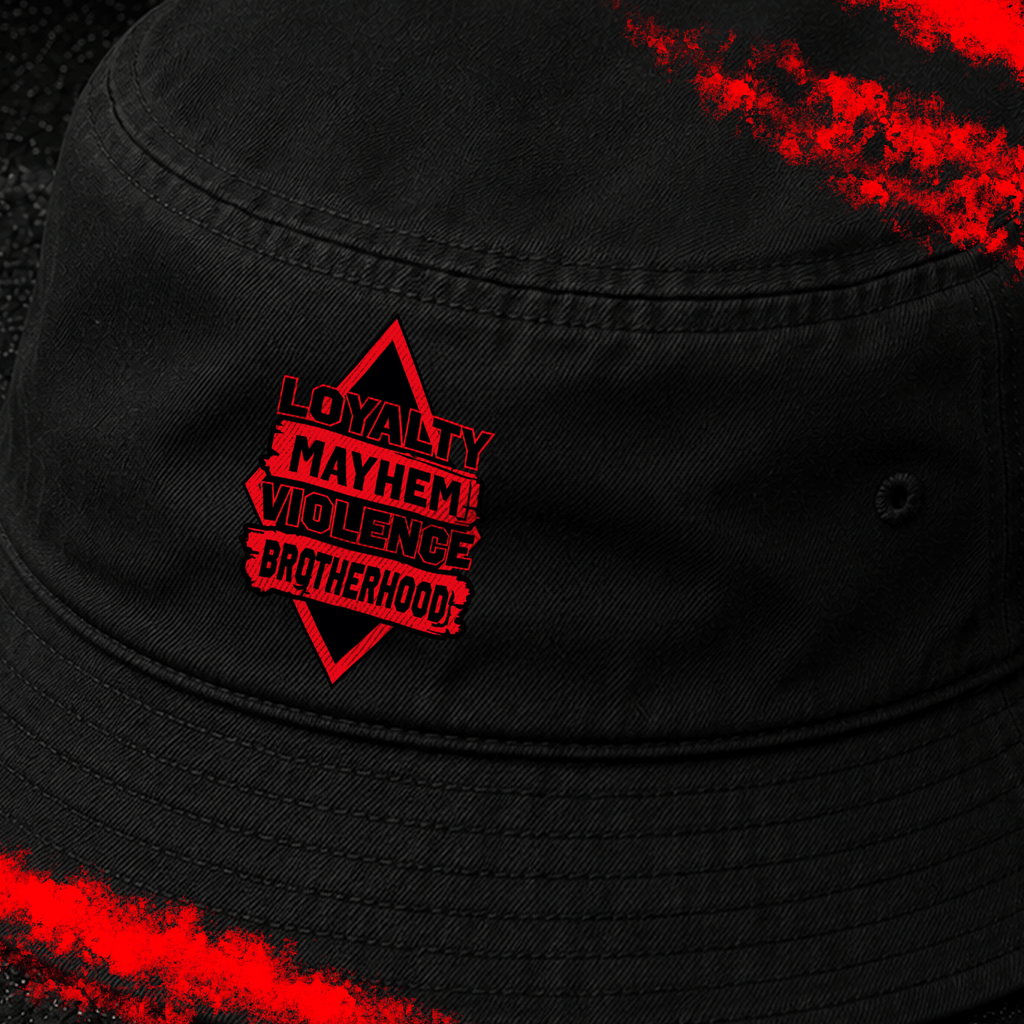 Criminal Streetwear | LOYALTY-VIOLENCE | Buckethat | Black