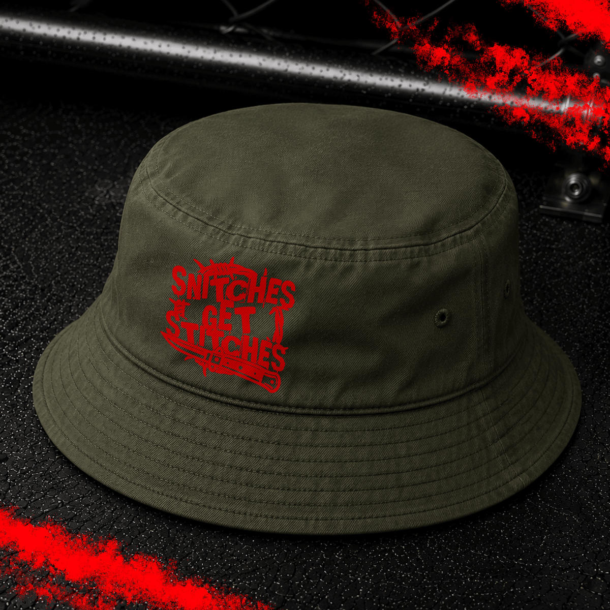 Criminal Streetwear | SNITCHES GET | Buckethat |  Oliv