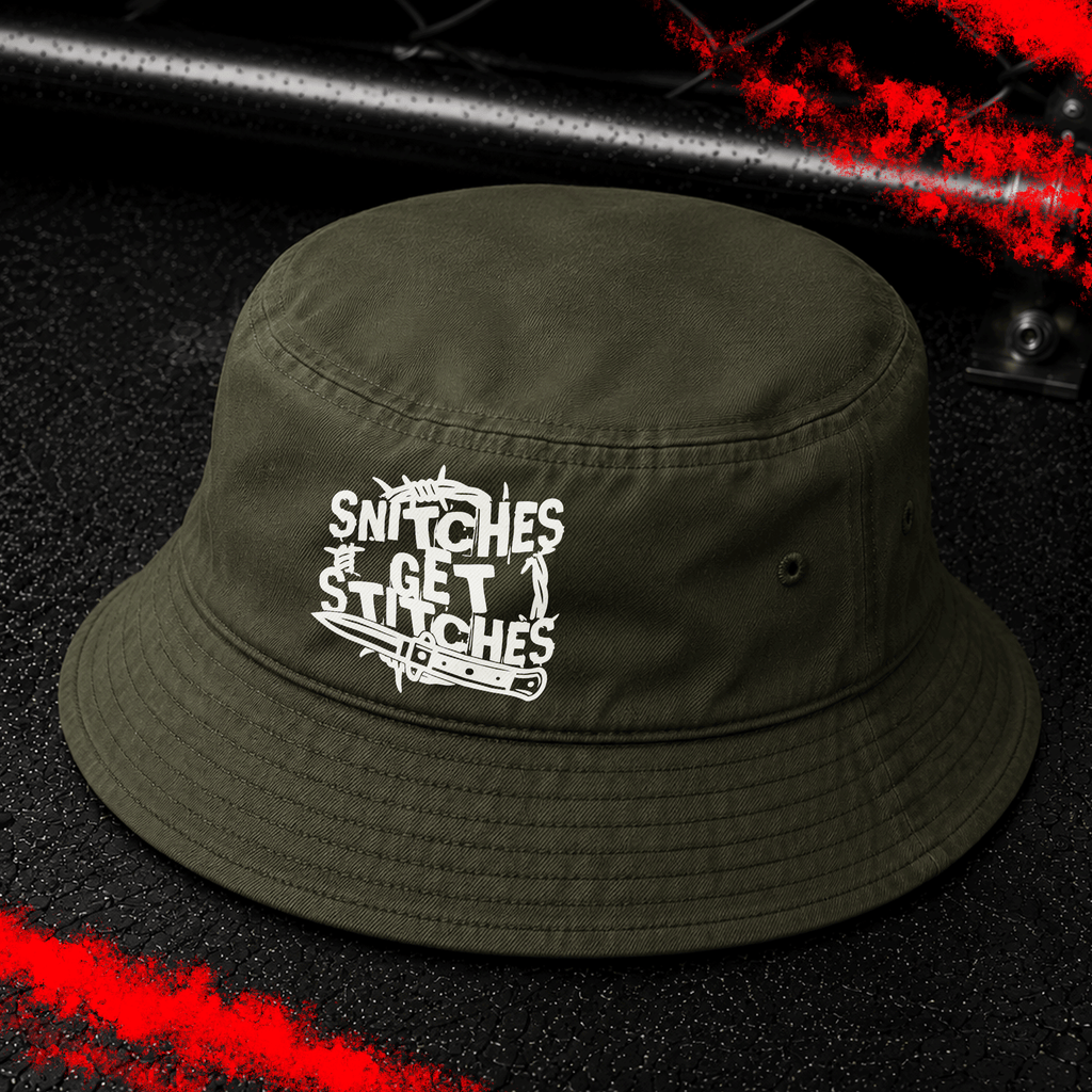 Criminal Streetwear | SNITCHES GET STITCHES | Buckethat | Oliv