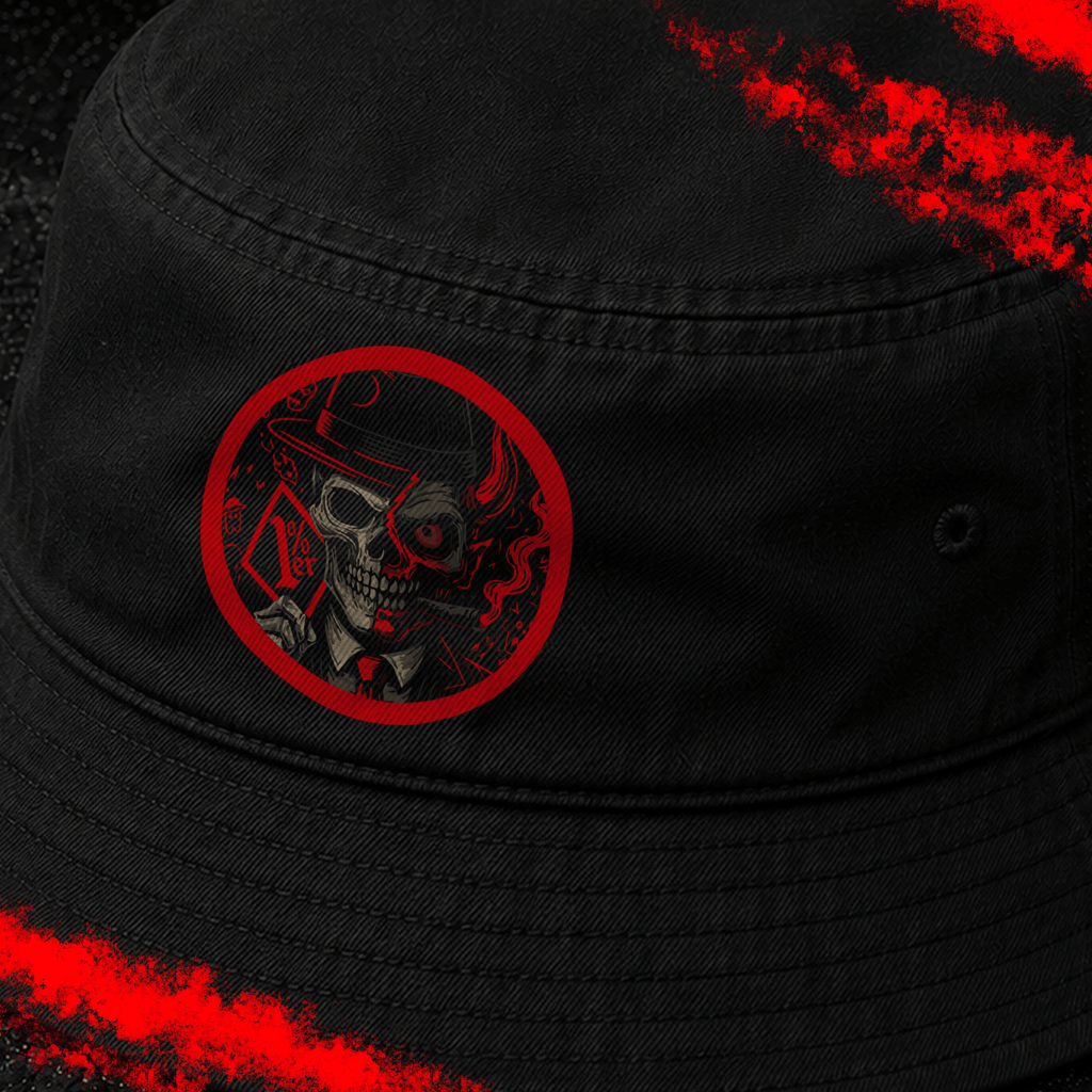 Criminal Streetwear | 1%er-Skull | Buckethat | Black