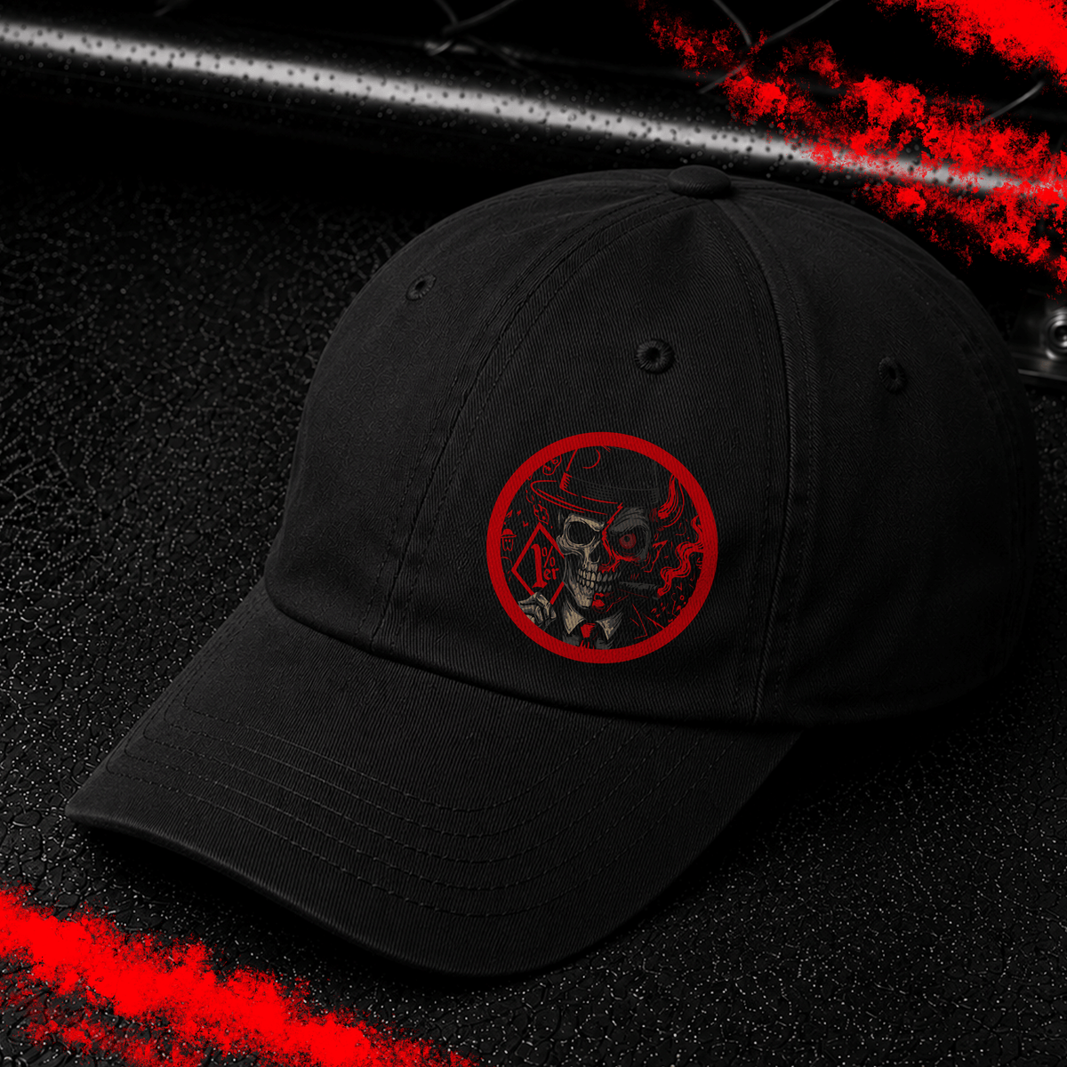 Criminal Streetwear | 1%er Skull | Cap | Black
