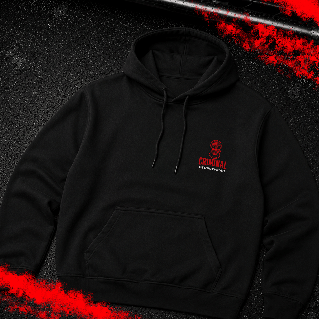 Criminal Streetwear |  Hoodie | Black