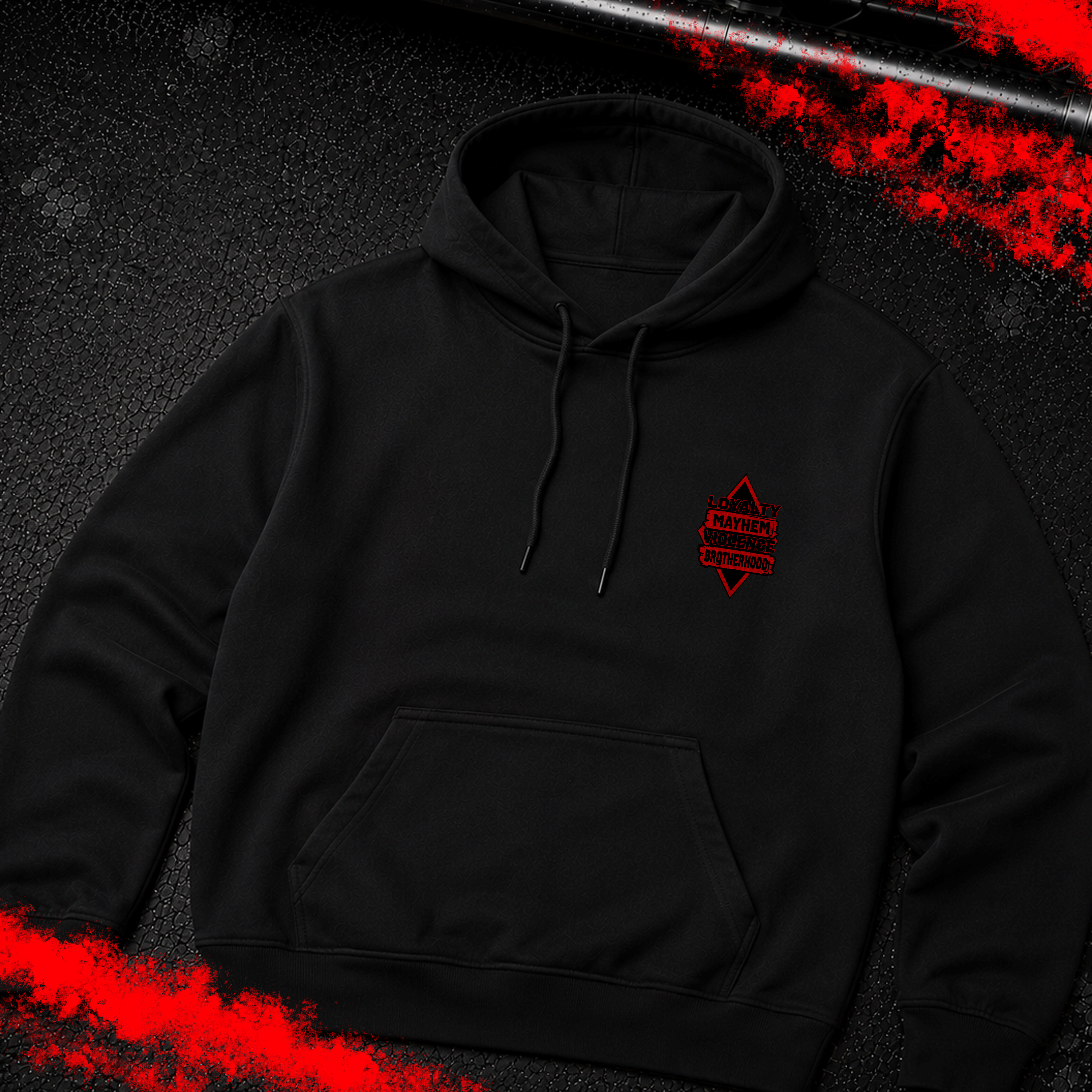 Criminal Streetwear | LOYALTY-VIOLENCE | Hoodie | Black