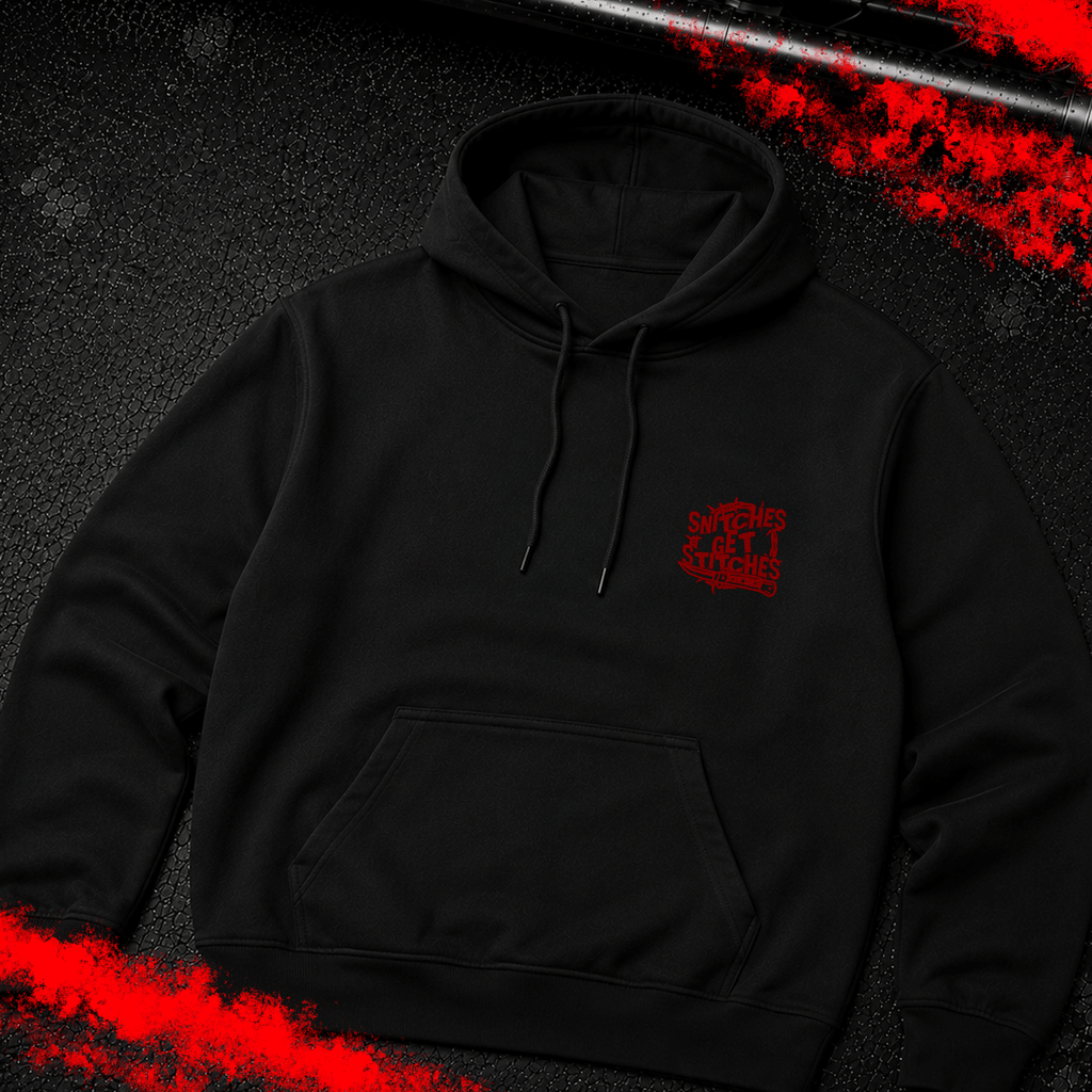 Criminal Streetwear | SNITCHES GET STITCHES | Black