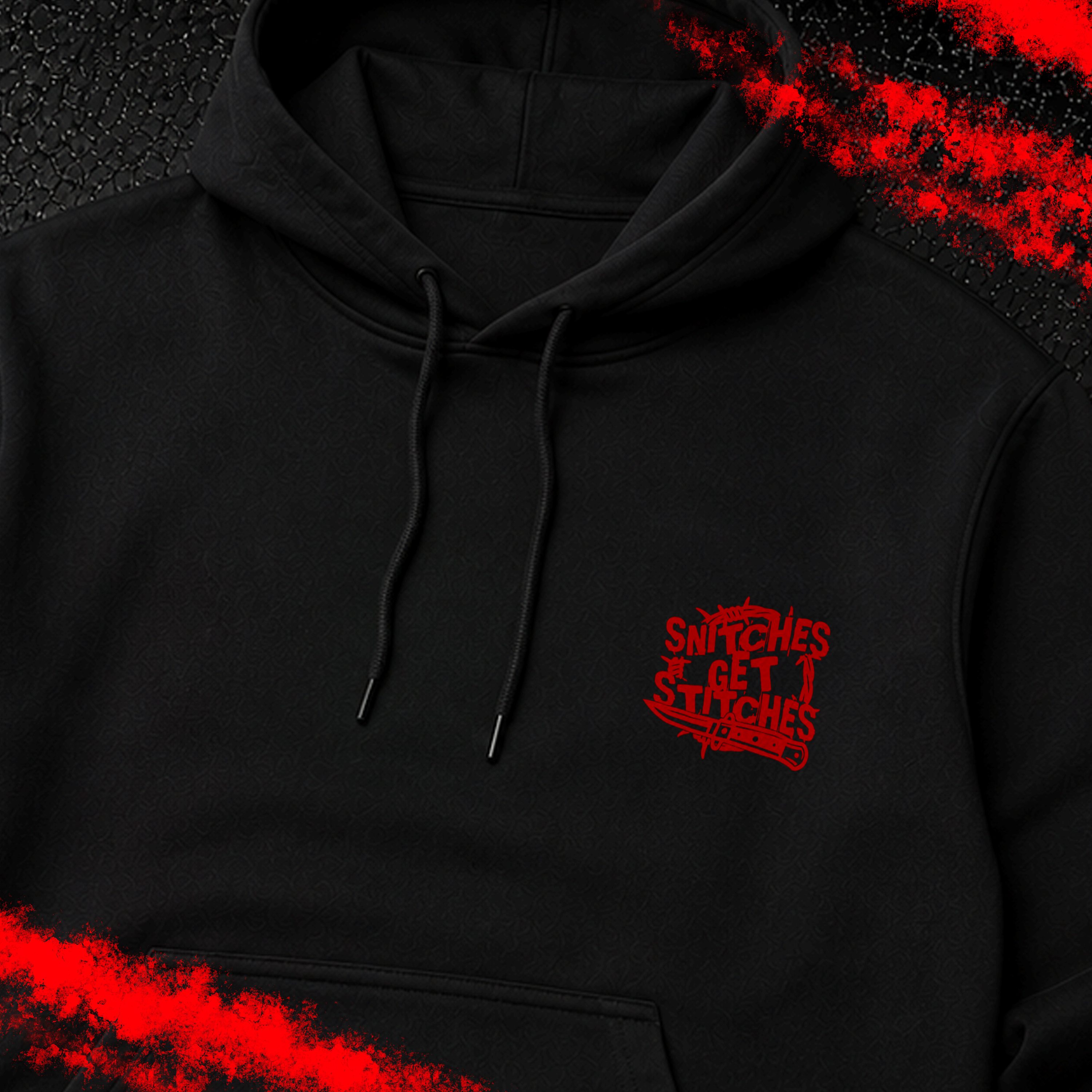 Criminal Streetwear | SNITCHES GET STITCHES | Black