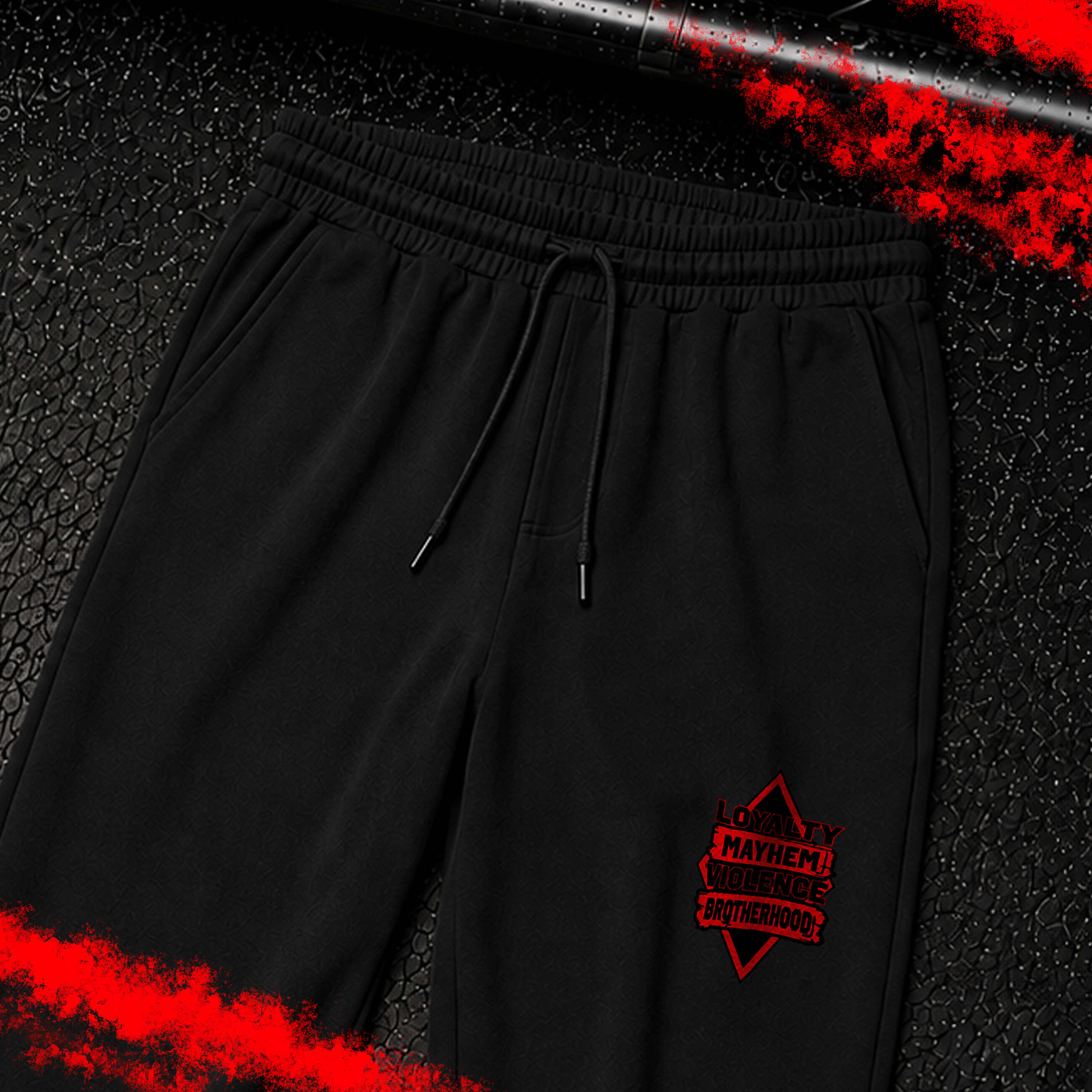 CRIMINAL STREETWEAR | Loayalty-Violence | Jogginghose | Black