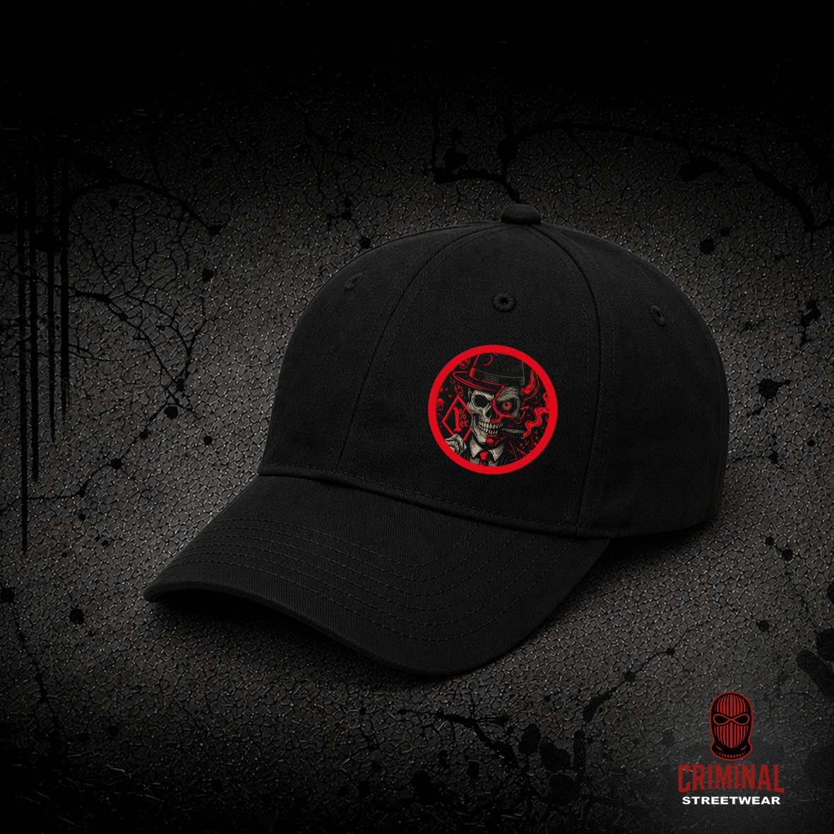 Criminal Streetwear | 1%er Skull Cap - Black