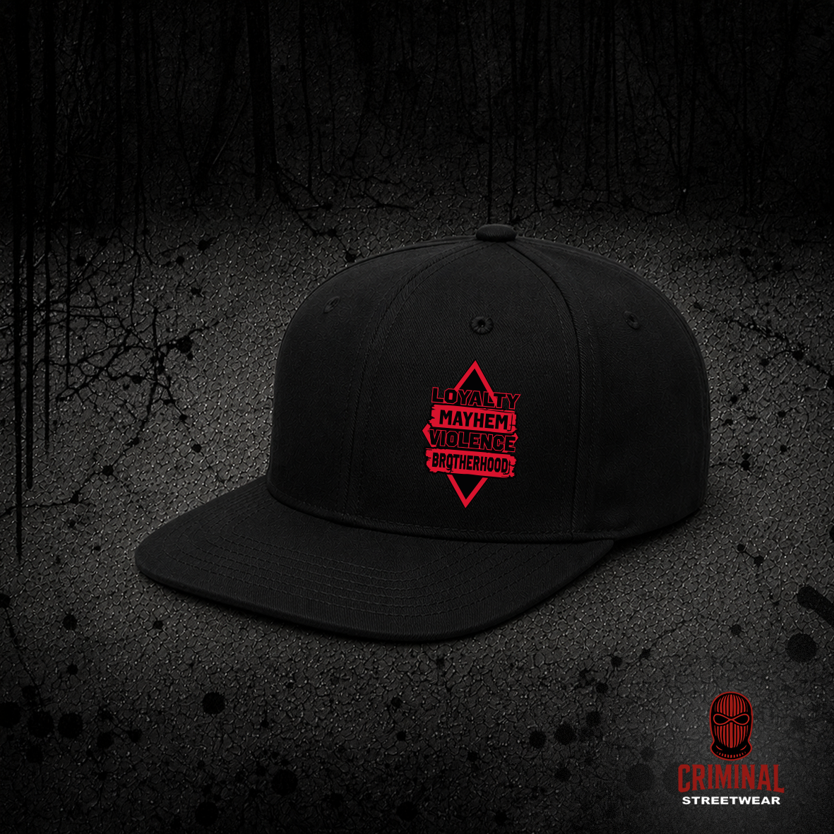 Criminal Streetwear | LOYALTY-VIOLENCE Cap - Black