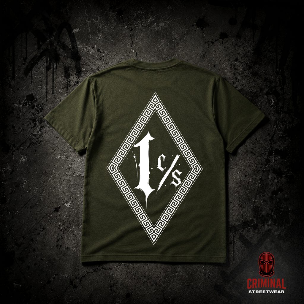 Criminal Streetwear | VERSAC'RIM'E | Tshirt | Oliv
