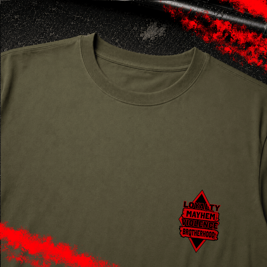 Criminal Streetwear | LOYALTY-VIOLENCE | T-Shirt | Oliv