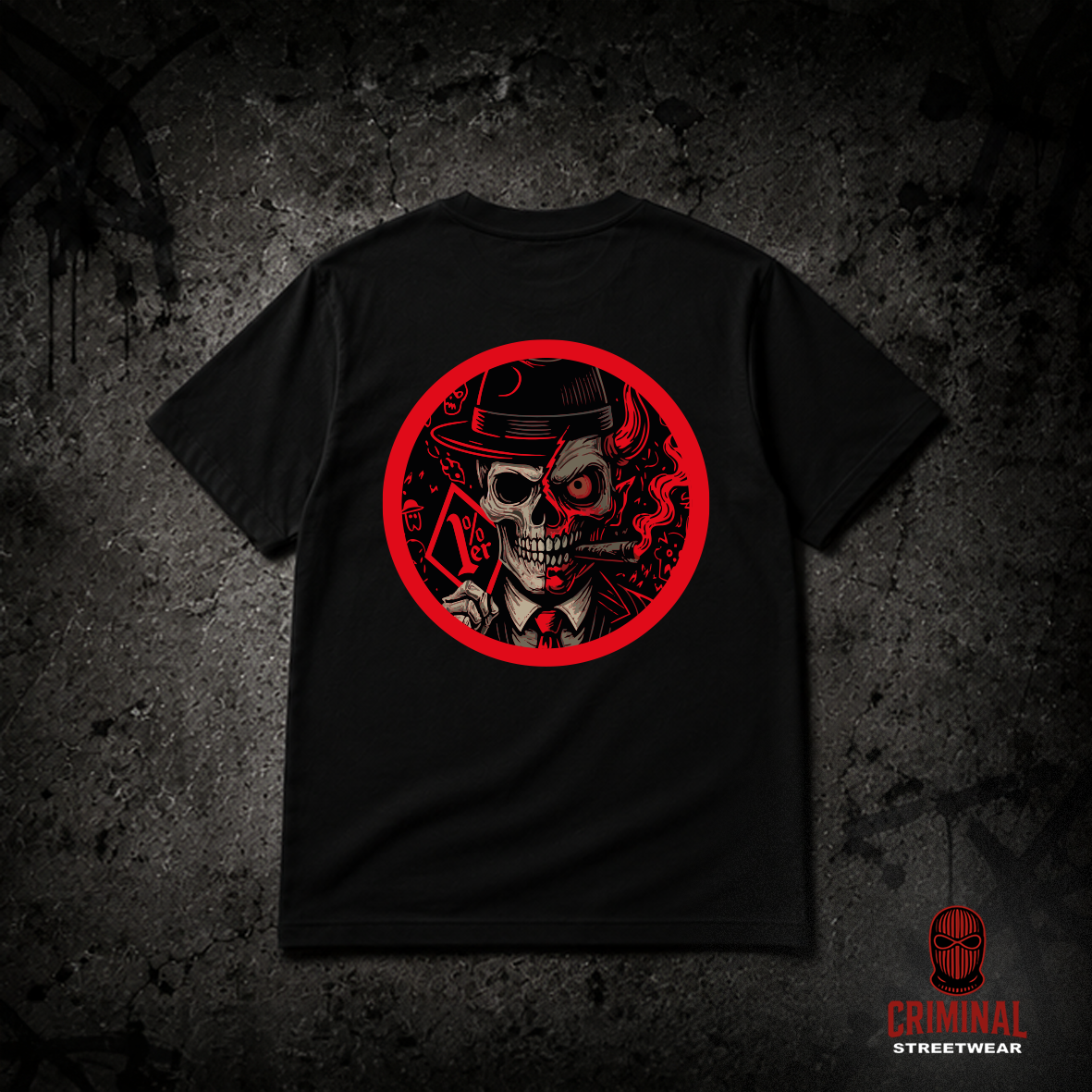 Criminal Streetwear | SNITCHES GET STITCHES | T-Shirt – Black