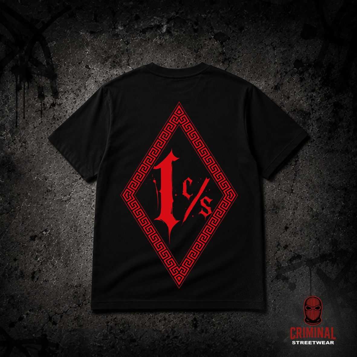 Criminal Streetwear | VERSAC'RIM'E | Tshirt | Black