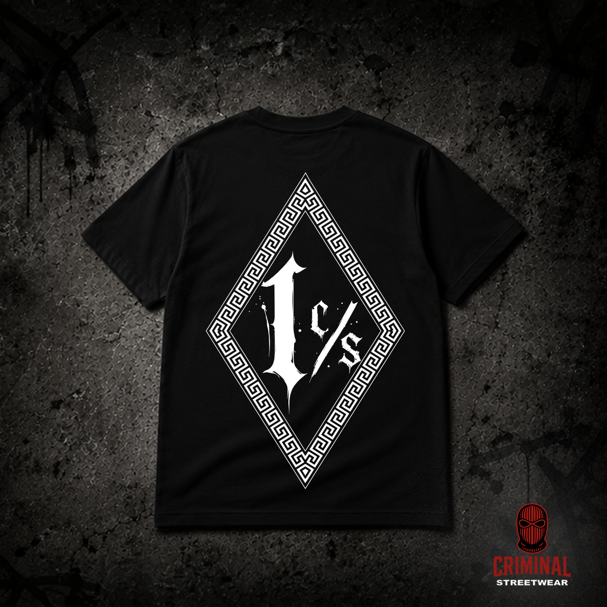 Criminal Streetwear | VERSAC'RIM'E | Tshirt | Black