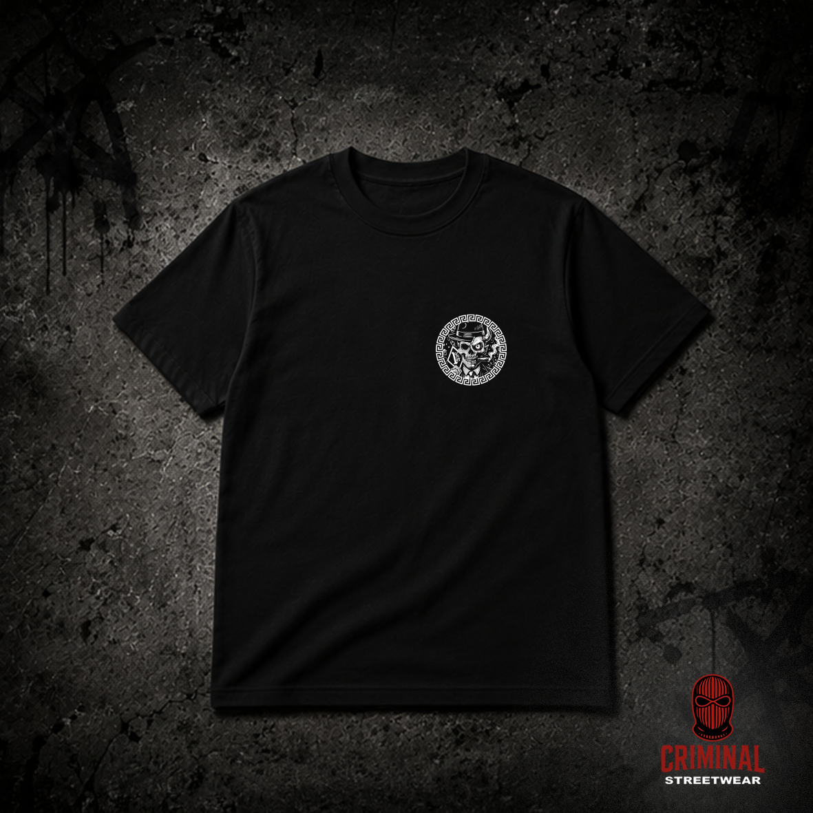 Criminal Streetwear | VERSAC'RIM'E | Tshirt | Black