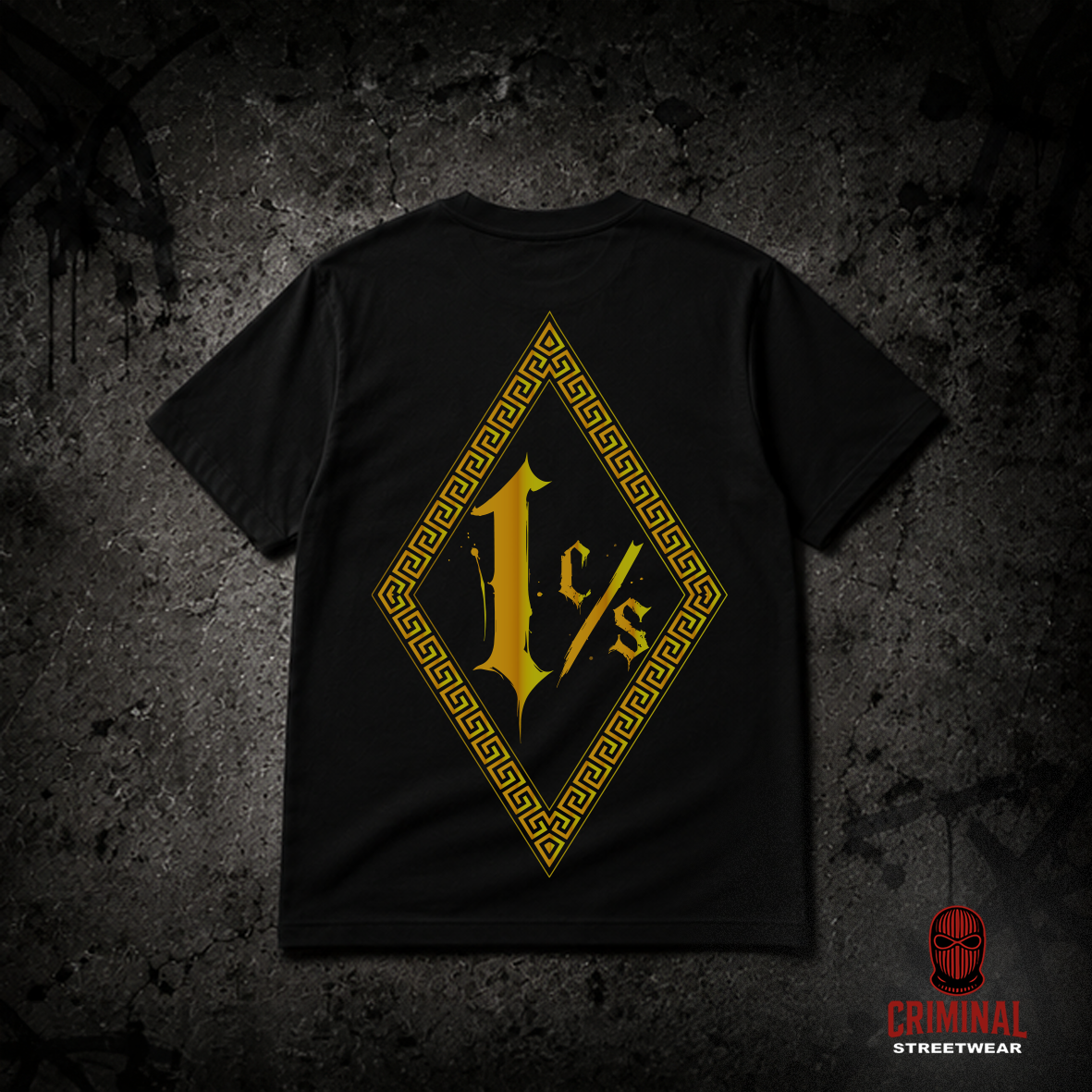 Criminal Streetwear | VERSAC'RIM'E | Tshirt | Black