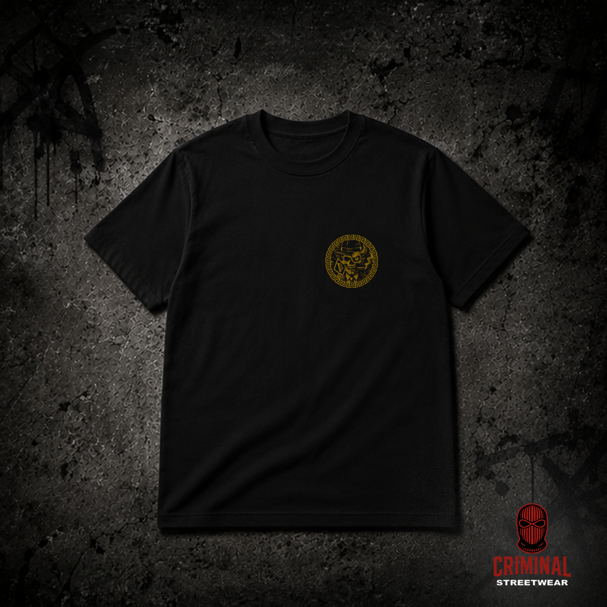 Criminal Streetwear | VERSAC'RIM'E | Tshirt | Black