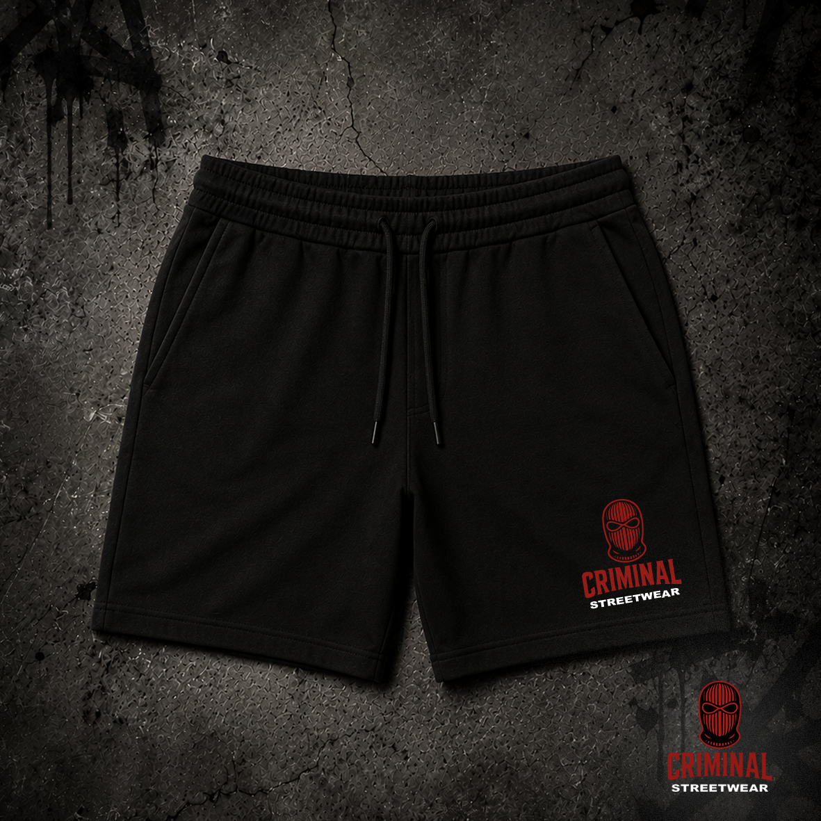 Criminal Streetwear | Shorts – Schwarz