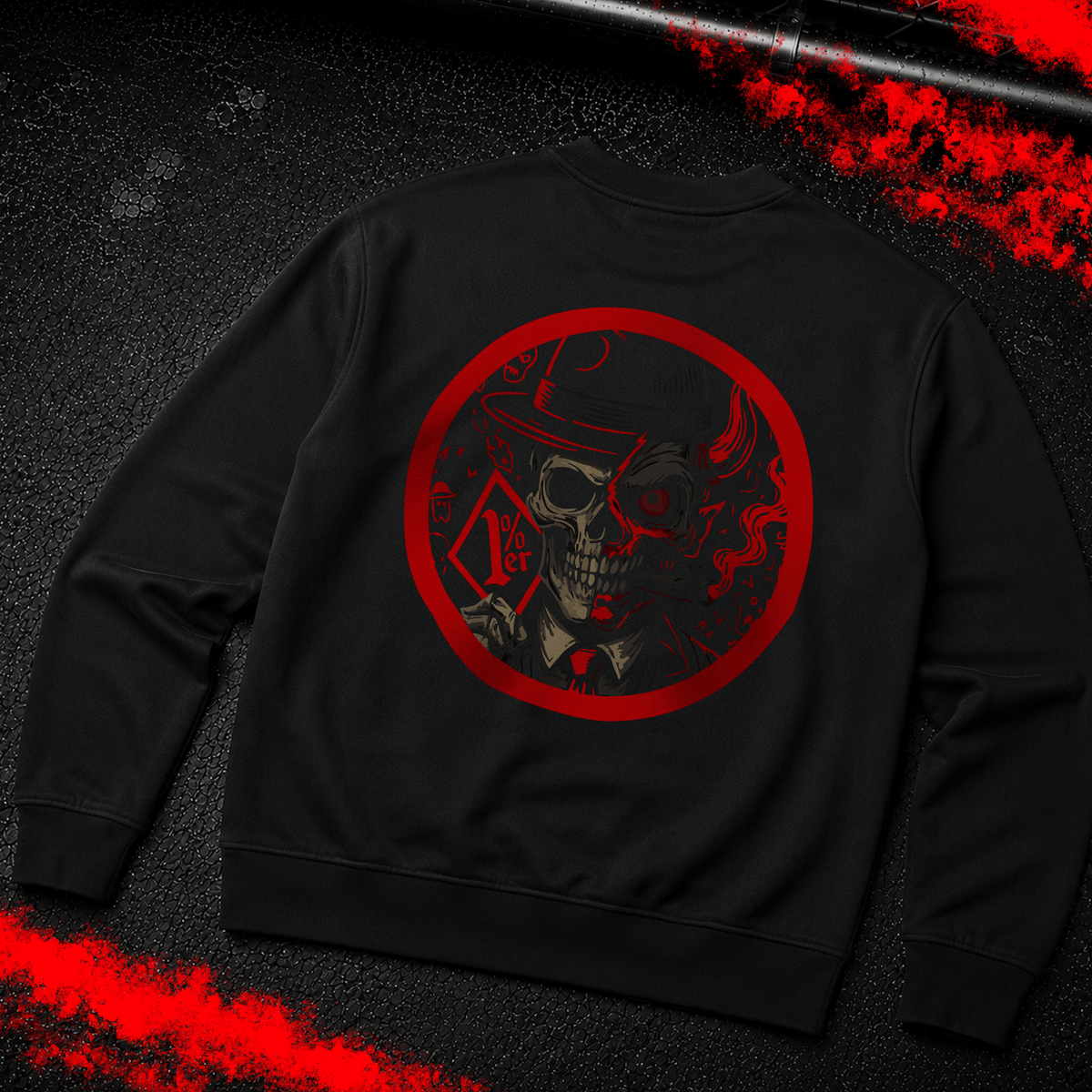 Criminal Streetwear | SNITCHES GET STITCHES | Sweater | Black