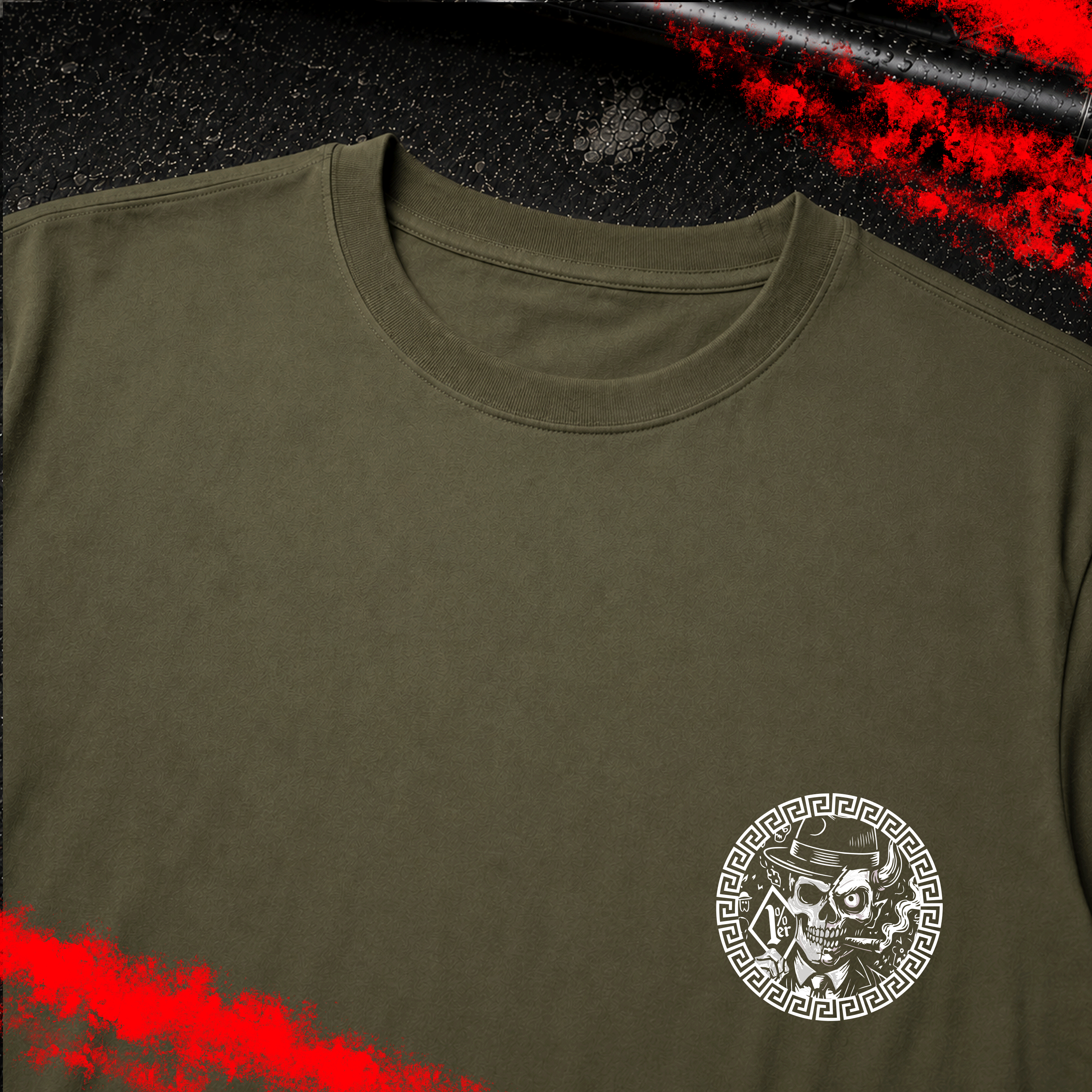 Criminal Streetwear | VERSAC'RIM'E | Tshirt | Oliv
