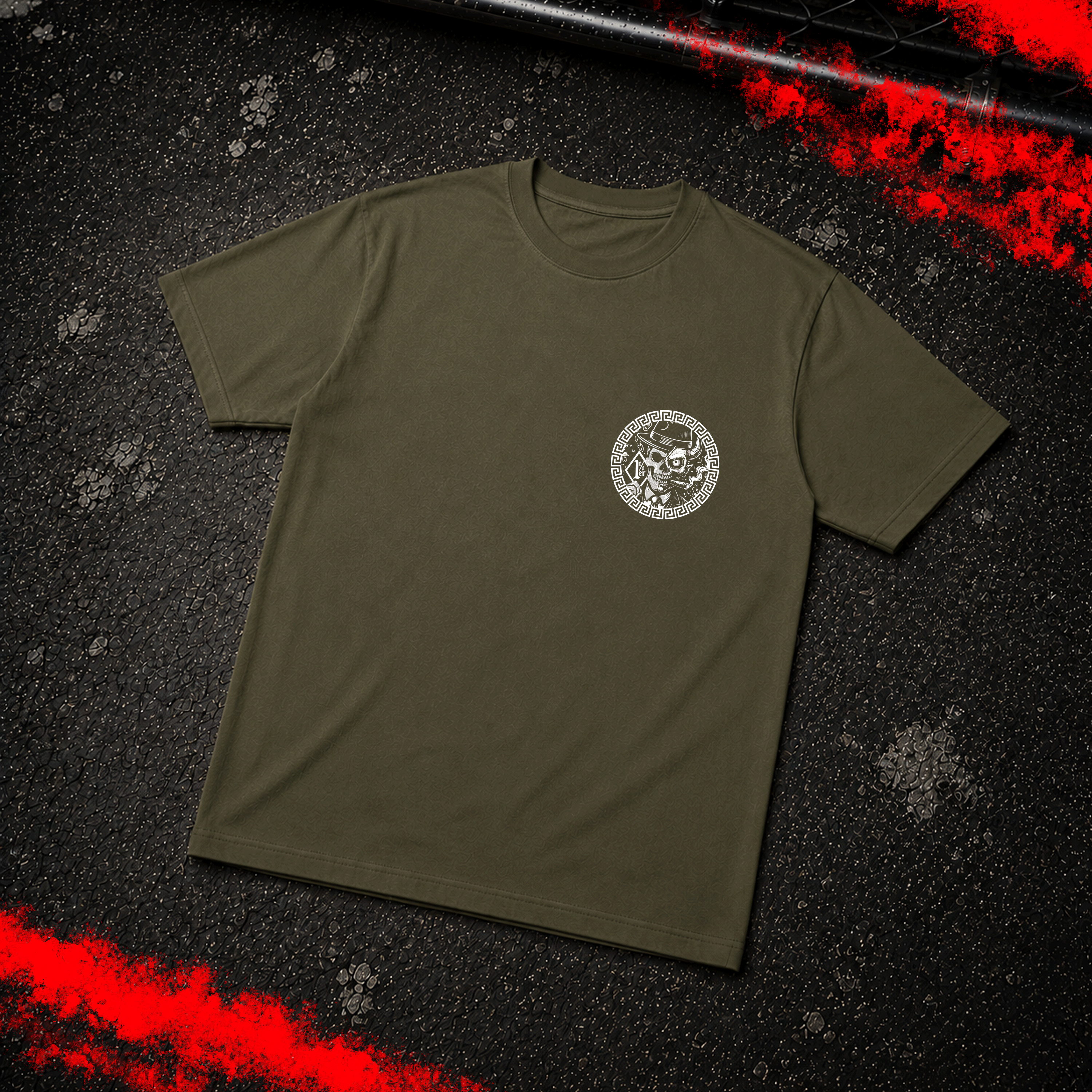 Criminal Streetwear | VERSAC'RIM'E | Tshirt | Oliv