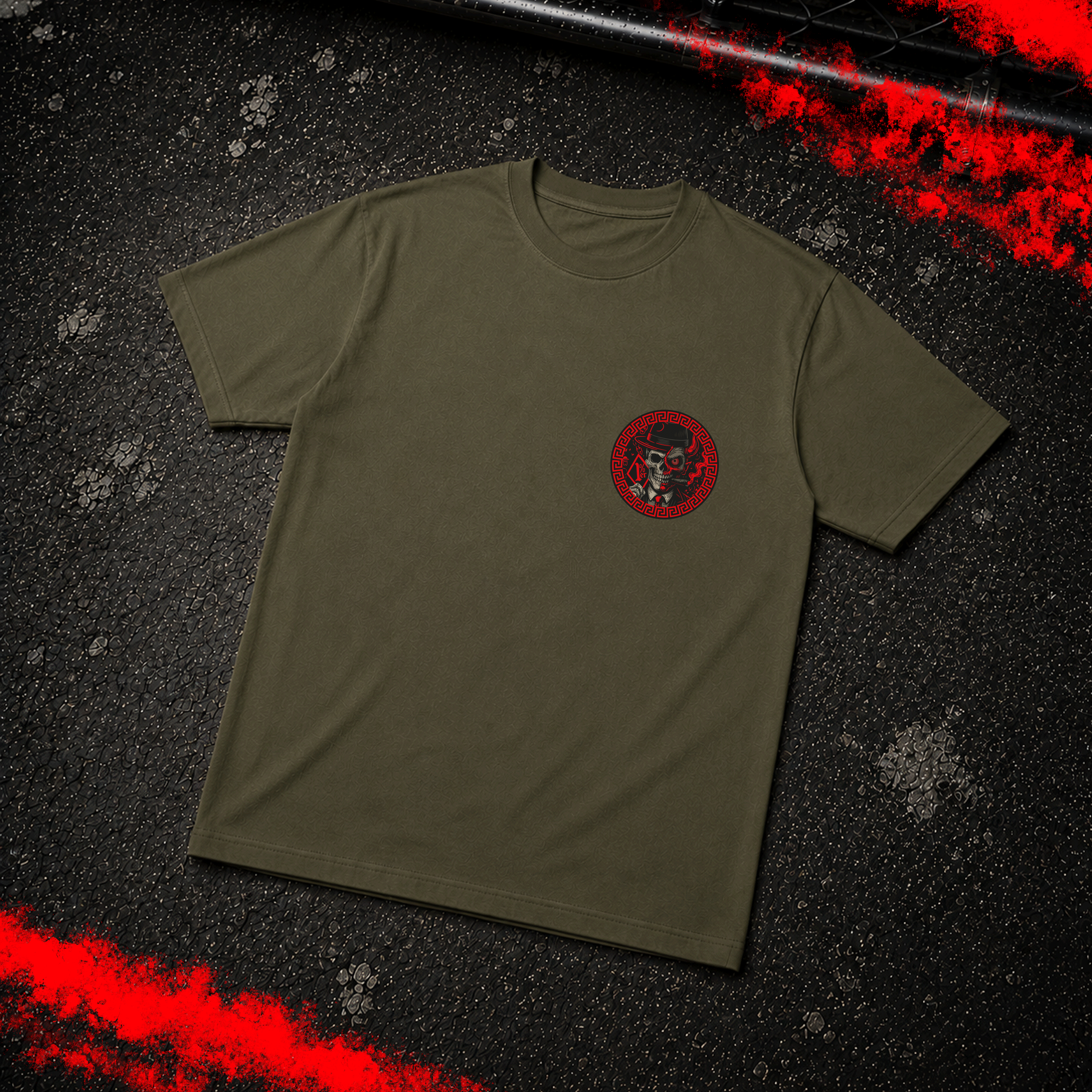 Criminal Streetwear | VERSAC'RIM'E | Tshirt | Oliv